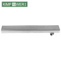 Bathroom linear stainless steel channel drain